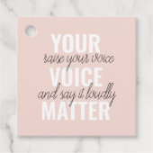 インスピレーションあなたの音声問題モチベーション引用文 フェイバータグ (正面)