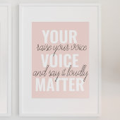 インスピレーションあなたの音声問題モチベーション引用文 ポスター