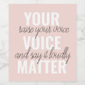 インスピレーションあなたの音声問題モチベーション引用文 ワインラベル (シングルラベル)