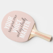 インスピレーションあなたの音声問題モチベーション引用文 卓球ラケット (横)