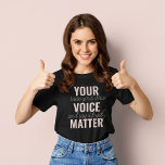 インスピレーションあなたの音声問題モチベーション引用文 Tシャツ<br><div class="desc">インスピレーションあなたの音声問題モチベーション引用文</div>