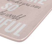 インスピレーションあなたはとても美しい前向き引用文 カッティングボード (角)