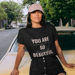 インスピレーションあなたはとても美しい前向き引用文 Tシャツ<br><div class="desc">インスピレーションあなたはとても美しい前向き引用文</div>