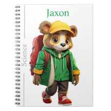 インスピレーションあふれるクマのテーマ スパイラルノートブック 学校用