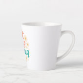 インスピレーションあふれる「Just Keep Smiling」フラワー カフェラテマグ (右)