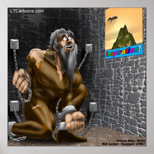 インスピレーションおもしろい – モチベーション漫画ポスター ポスター (正面)