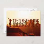 インスピレーションとモチベーションを高める名言 ポストカード (正面/裏面)