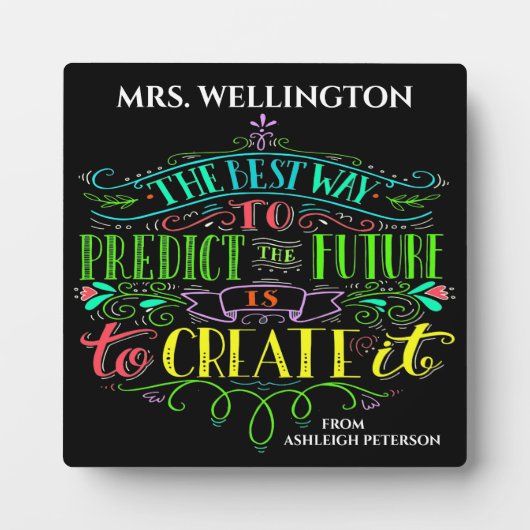 インスピレーションとモチベーション フォトプラーク (正面)