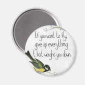 インスピレーションと勇気付けられる マグネット (正面/裏面)