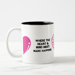 インスピレーションと愛情 ツートーンマグカップ