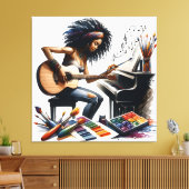 インスピレーションと決意：芸術学校 キャンバスプリント (インサイチュ (リビング))