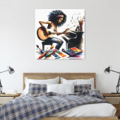 インスピレーションと決意：芸術学校 キャンバスプリント (インサイチュ (寝室))