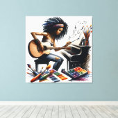 インスピレーションと決意：芸術学校 キャンバスプリント (インサイチュ (ウッドフロア))