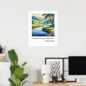 インスピレーションと静けさ ポスター (ホームオフィス)
