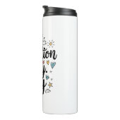 インスピレーションなし今日 – おもしろいとカラフルデザイン タンブラー (回転右)