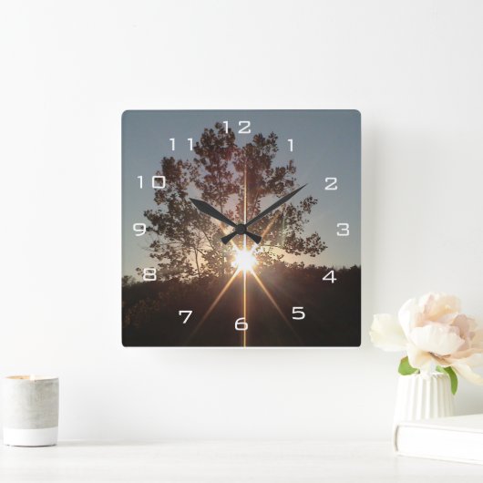 インスピレーションのアクリルの柱時計の火花 スクエア壁時計 (ホーム)
