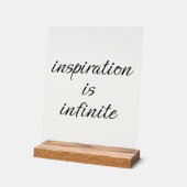 インスピレーションのアクリル記号 アクリルサイン (傾斜)