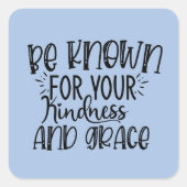 インスピレーションの優しさと優雅なワードアート スクエアシール (正面)