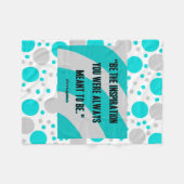 インスピレーションの小さい綿のフリースブランケット フリースブランケット (正面(横))