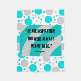 インスピレーションの小さい綿のフリースブランケット フリースブランケット