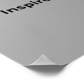 インスピレーションの引用アート ポスター (角)