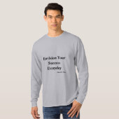 インスピレーションの引用ロングスリーブTシャツ G - EYSED Tシャツ (正面フル)