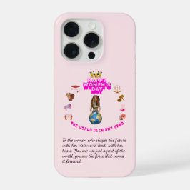 インスピレーションの引用 ハッピーの国際女性デー iPhone 15 PROケース