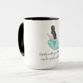 インスピレーションの引用 美しい コーヒーマグ マグカップ (正面左)
