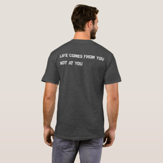 インスピレーションの引用Tシャツ ミニマリストバックプリント Tシャツ