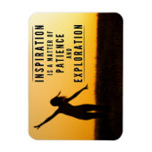 インスピレーションの忍耐力やる気を起こさせる- マグネット (縦)