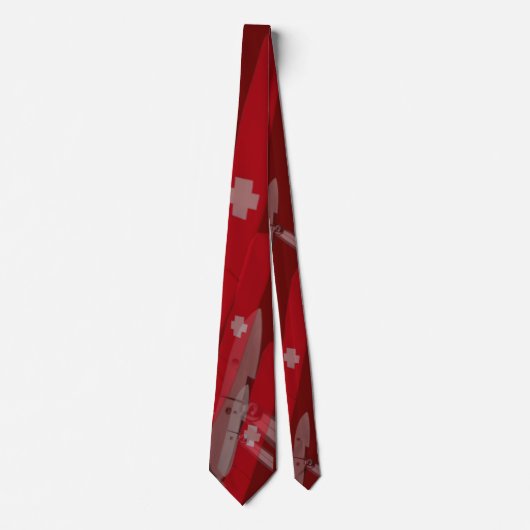 インスピレーションの旗(スイス陸軍ナイフ) ネクタイ (正面)