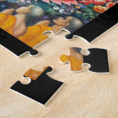 インスピレーションの木の下に坐っている仏 ジグソーパズル (側面)