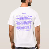 インスピレーションの汚れ Tシャツ (裏面)