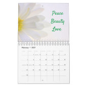 インスピレーションの言葉の自然カレンダー カレンダー (2月 2027)