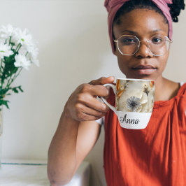 インスピレーションの開花パーソナライズされた: カフェラテマグ