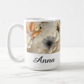 インスピレーションの開花パーソナライズされた: コーヒーマグカップ (左)