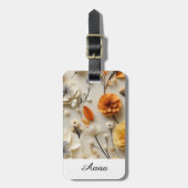 インスピレーションの開花パーソナライズされた: ラゲッジタグ (正面縦)