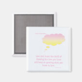 インスピレーションの雲：愛と磁学石 マグネット (正面/裏面)