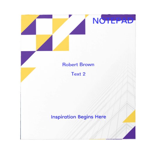 インスピレーションはここから始まる。すべてのノートパッド ノートパッド (正面)