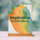 インスピレーションはどこにでもある アクリルサイン (ニュートラル)