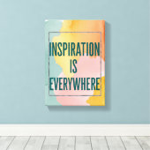インスピレーションはどこにでもある キャンバスプリント (インサイチュ (ウッドフロア))