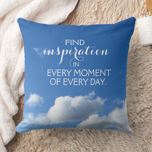 インスピレーションやる気を起こさせるを一瞬のうちに得る クッション (ブランケット)