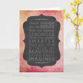 インスピレーションよ信じりも勇気 カード (黄色い花)