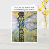 インスピレーションるみ引用文トンフライアートグリーティングカード カード (黄色い花)