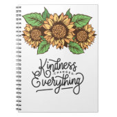 インスピレーションをくれる花柄 ノートブック (正面)