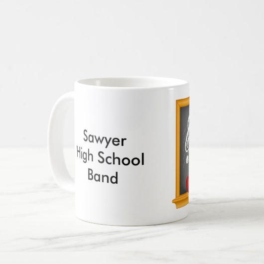 インスピレーションをミュージカルに注ぐ コーヒーマグカップ (正面左)