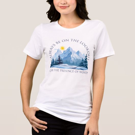 インスピレーションを与えてくれる山のTシャツ トライブレンドTシャツ (正面)