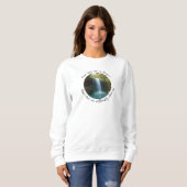 インスピレーションを与えてくれる滝のスウェットシャツ スウェットシャツ (正面フル)
