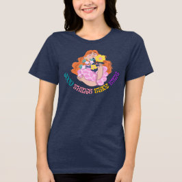 インスピレーションを与えてくれる花柄のガーリーなデザイン トライブレンドTシャツ