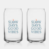 インスピレーションを与えるシンプルな生活と良いエネルギー ガラス缶 (正面)